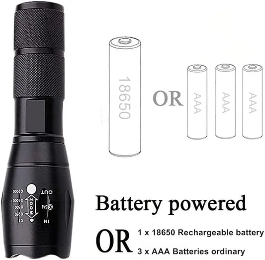 Linterna LED de 25000 Lúmenes