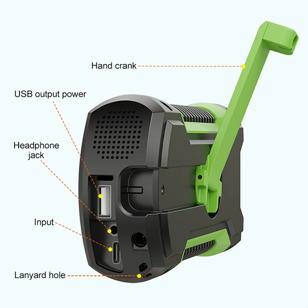 Radio/ Linterna/ Powerbank SOLAR