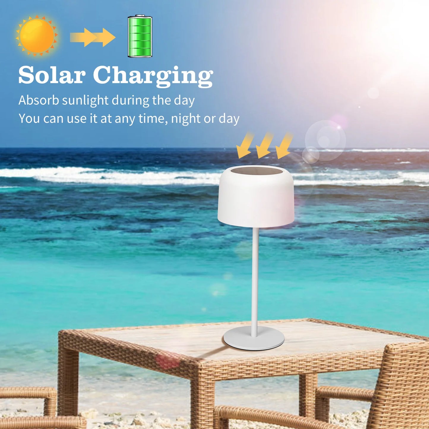Lámpara de mesa solar