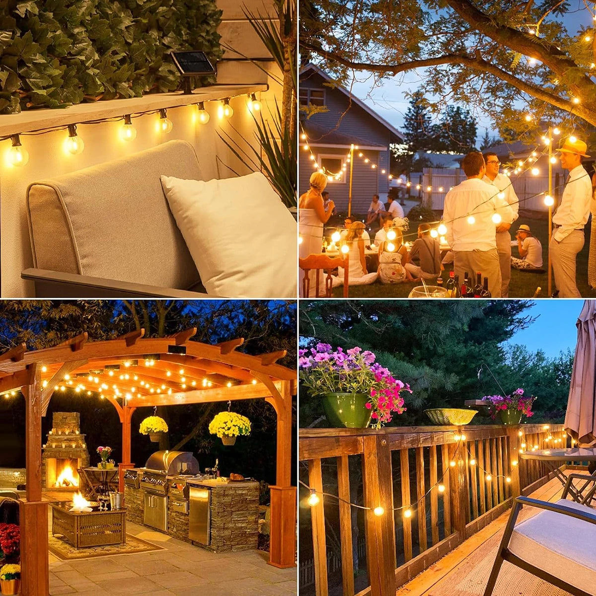 Lámpara led solar para patio