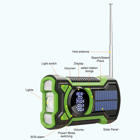 Radio/ Linterna/ Powerbank SOLAR